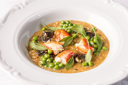 Ризотто с камчатским крабом