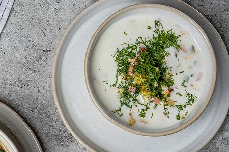 Окрошка на кефире