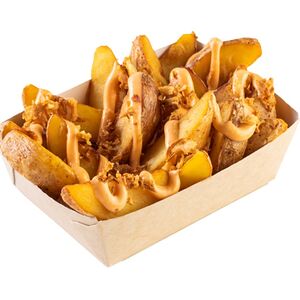 Картофель по-деревенски в бургерном соусе