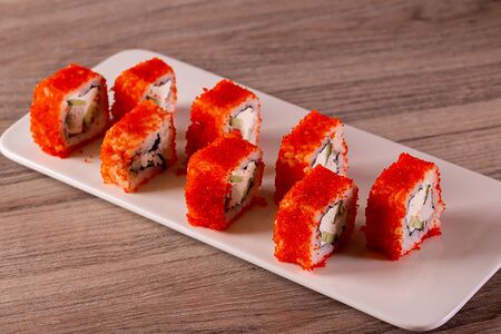 Ролл Калифорния с креветками