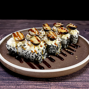 Ролл мидии терияки