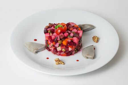 Винегрет с солёными алтайскими груздями