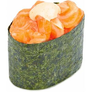 Острый гункан с лососем