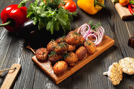 Грибы на углях