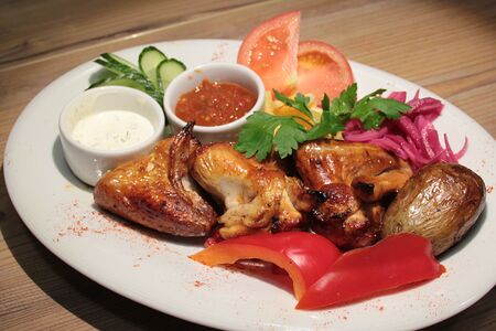 Шашлык из куриных крыльев