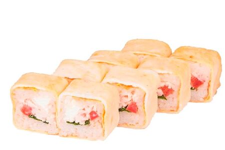 Блин ролл с лососем