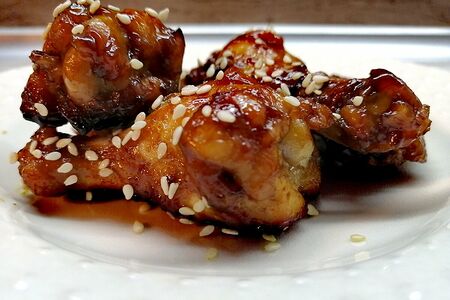 Куриные крылышки в соусе терияки