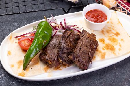 Шашлык из мраморной говядины