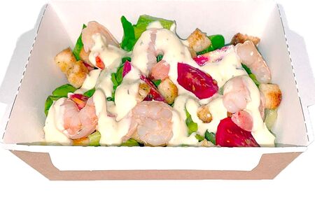 Салат Цезарь с креветкой