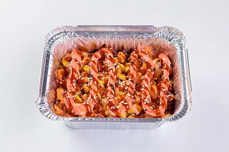 Рисовая лазанья с лососем