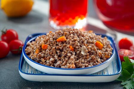 Гречка с овощами