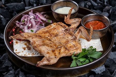 Перепелка на мангале