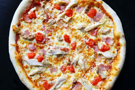 Пицца BBQ со свининой