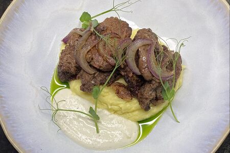 Печень цыплёнка с травами