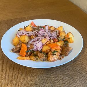 Оджахури с грибами