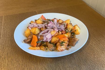 Оджахури с грибами