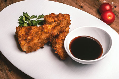 Жареный сулугуни в панировке