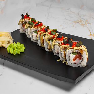 Ролл Камчатка с лососем и креветкой