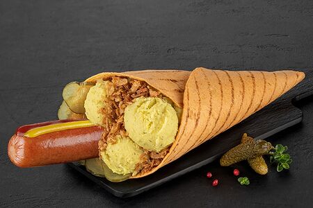 Рулле с охотничьей колбаской