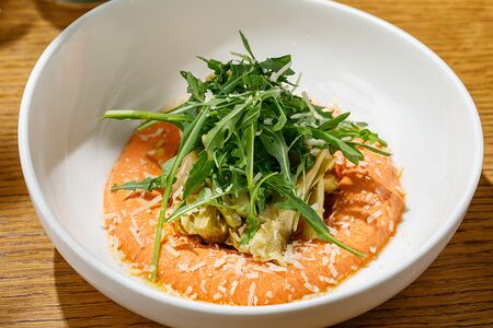 Артишоки на гриле с соусом ромеско