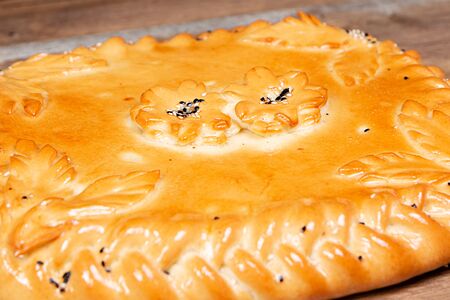 Пирог с мясом и картофелем