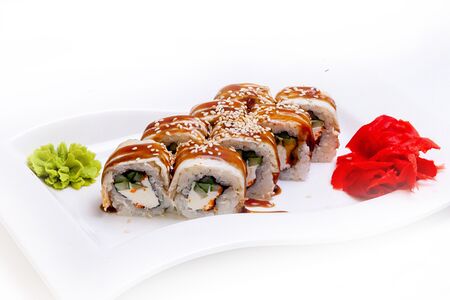 Ролл канада с огурцом