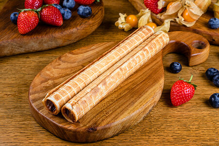 Трубочки с вареной сгущенкой