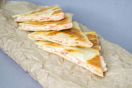 Кесадилья с курицей