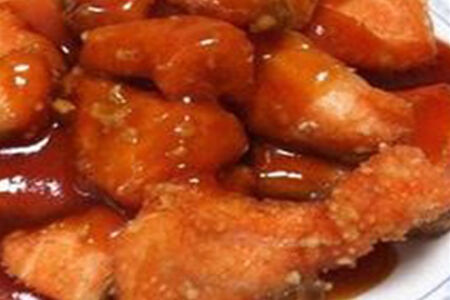 Кета в кисло-сладком соусе №77