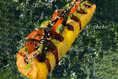 Ролл-дог с лососем