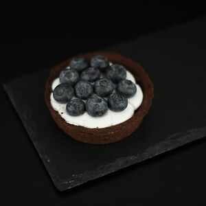 Тарталетка со свежей голубикой