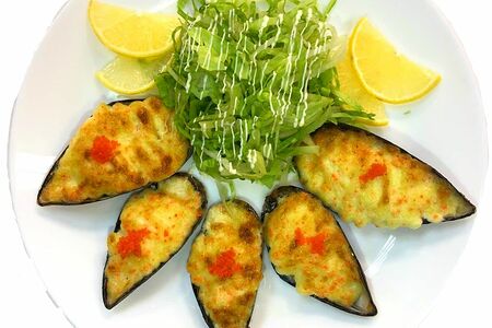 Мидии запечённые