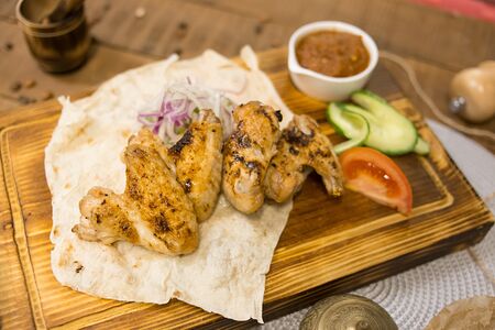 Шашлык из куриных крылышек