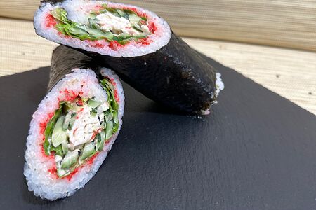 Стрит ролл с крабом