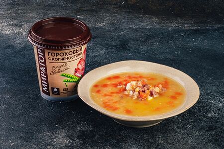 Суп гороховый с копчёностями