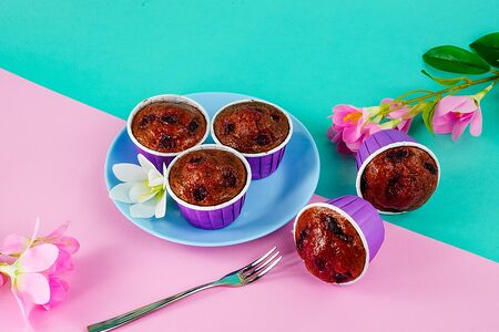 Кекс с вишней