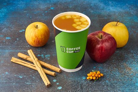 Чай облепиховый с яблоком и корицей