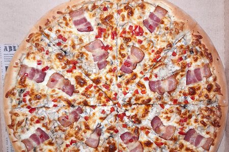 Карбонара на тонком тесте