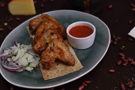 Шашлык из куриных крыльев