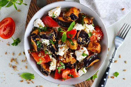 Салат Хрустящие баклажаны