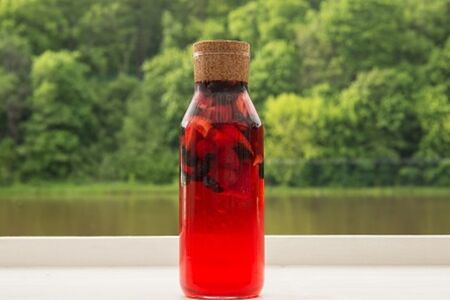 Лимонад ягодный (собственного приготовления)