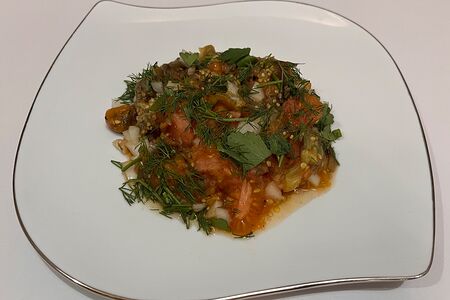 Салат из запеченных овощей