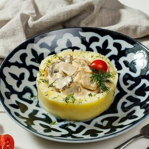 Бефстроганов с говядиной и грибами