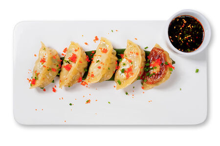 Гедзе с креветками