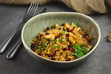 Рис с курицей