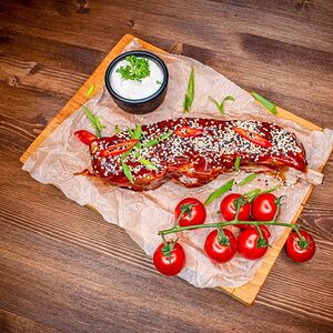Свиные ребрышки BBQ