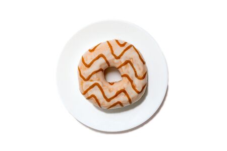 Донат с начинкой Карамель