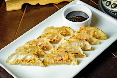 Гёдза с картофелем и грибами