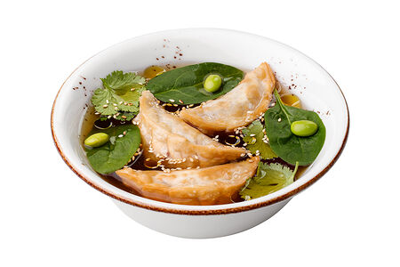 Суп вонтонами