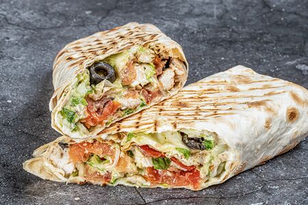 Гирос без картофеля фри